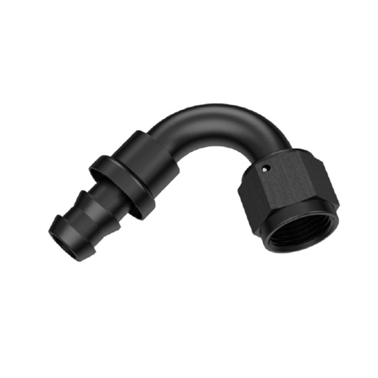 120° PUSH ON AN HOSE END