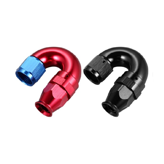 180° AN HOSE END PTFE FULL FLOW