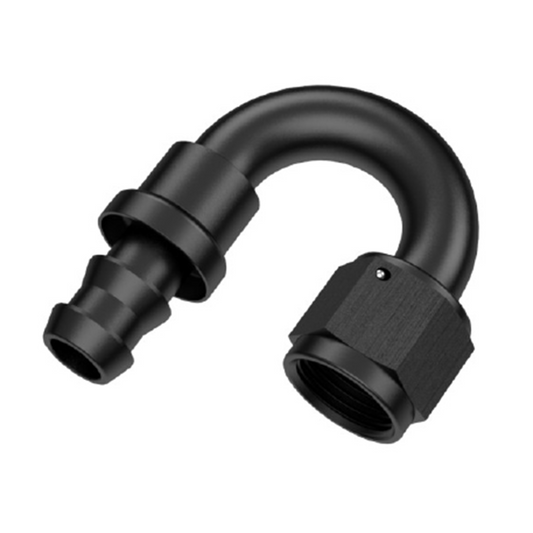 180° PUSH ON AN HOSE END