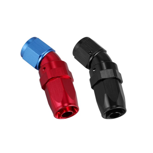 30° FULL FLOW SWIVEL AN HOSE END