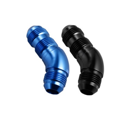 45° MALE FULL FLOW AN BULKHEAD FLARE UNION