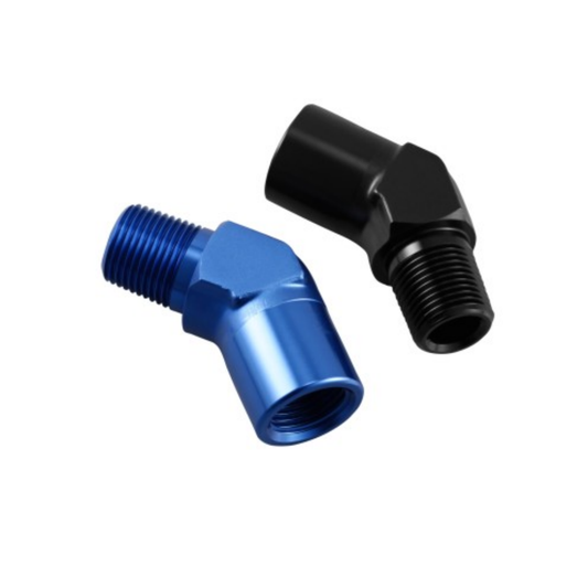 45° NPT FEMALE TO MALE COUPLER