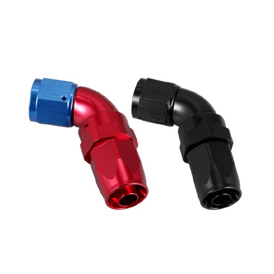 60° FULL FLOW SWIVEL AN HOSE END