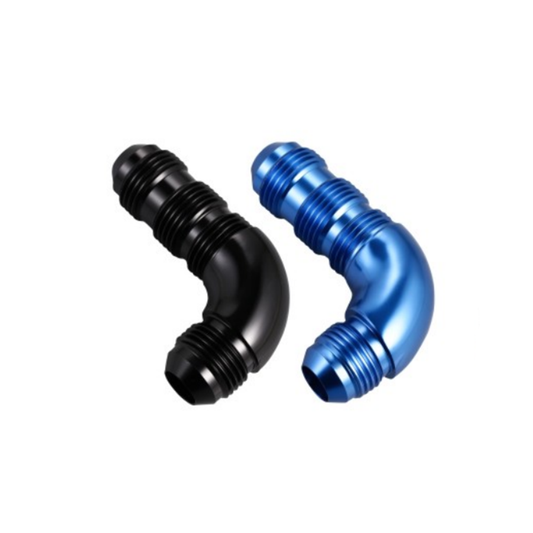 90° MALE FULL FLOW AN BULKHEAD FLARE UNION