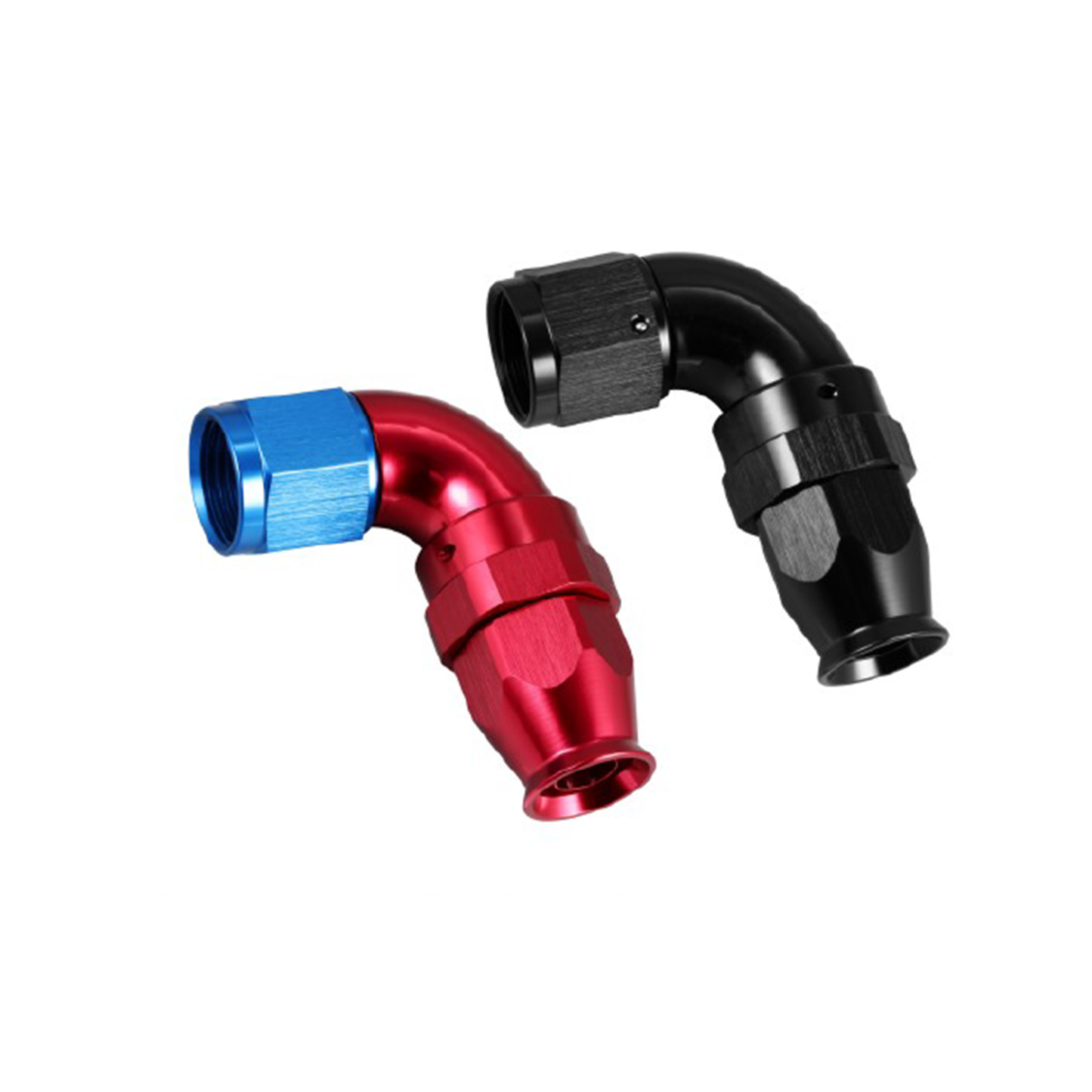 90° AN HOSE END PTFE FULL FLOW