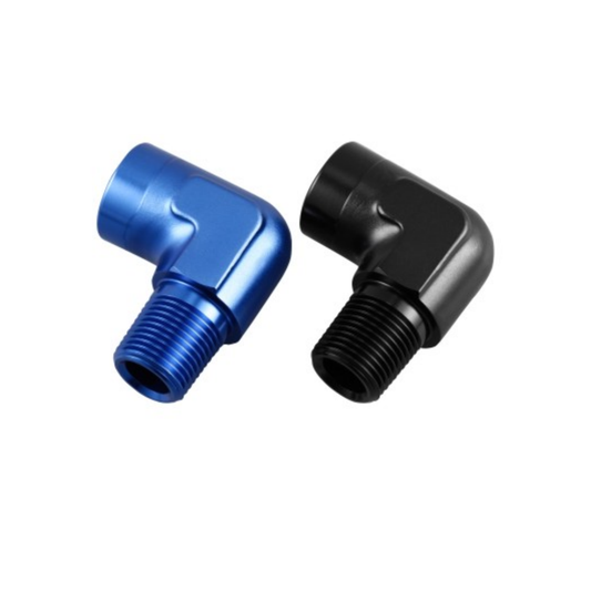 90° NPT FEMALE TO MALE COUPLER