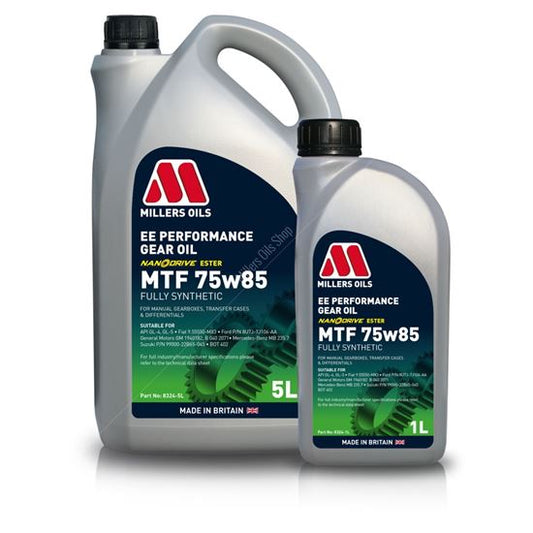 Millers EE Performance MTF 75w85 (8324) - Manual Transmission Fluid for gearbox / diff