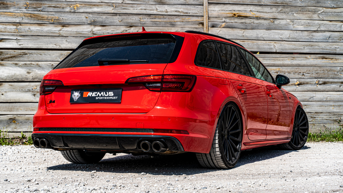 REMUS NON RESONATED CAT BACK EXHAUST SYSTEM FOR Audi S4 3.0 TFSI 2009- (NON GPF MODEL)