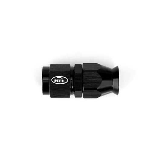 HEL Braided PTFE Hose Fitting -6 AN6 JIC Straight Aluminium Black HHFP-06-STR-AL-BLK