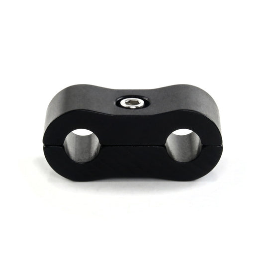 HEL Hose Separator Suits -16 AN16 Hose (27mm Outer Diameter) Aluminium Black HHS-16-AL-BLK