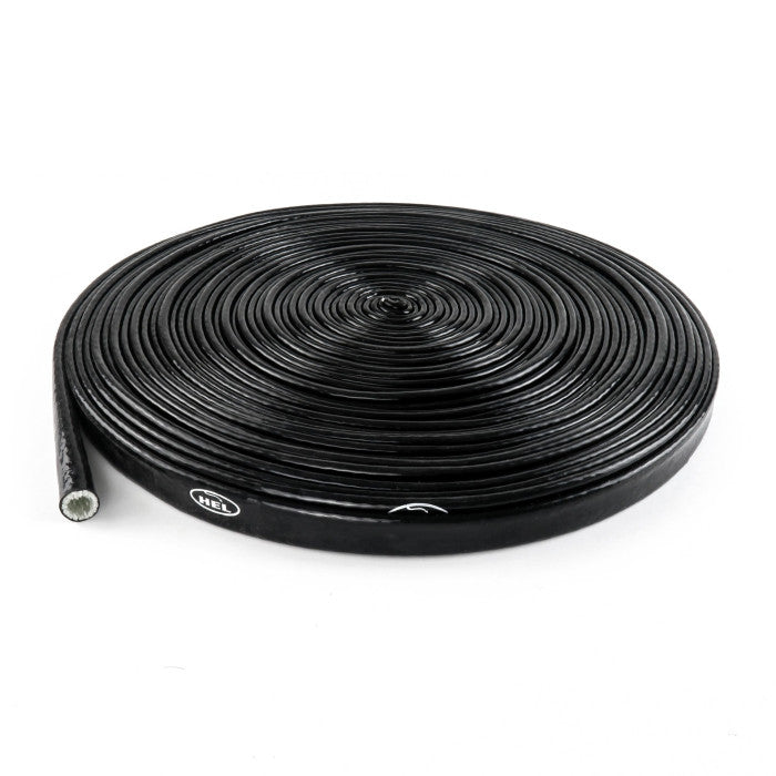 HEL Heat Sleeve 1200°C High Temperature Protection (20mm Internal Diameter) Black HHSL-1200-20-BLK