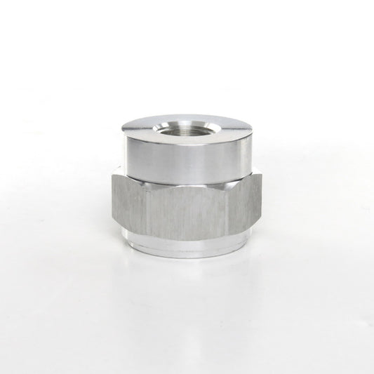 HEL Male Weld On Bung With Round Base -12 AN12 JIC Aluminium Silver HWO-MR-12-AL-SIL