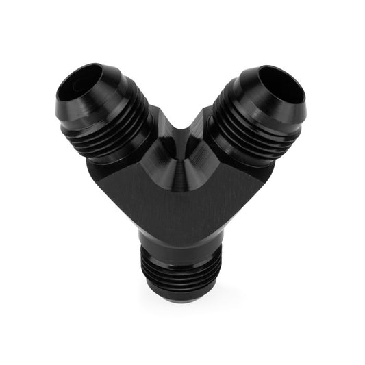 HEL Male Y-Piece -6AN Aluminium Black HY-M-06-AL-BLK