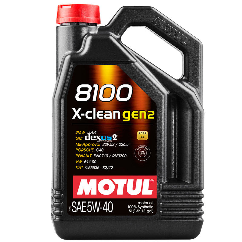 Motul 8100 X-CLEAN GEN2 5W-40 Engine Oil