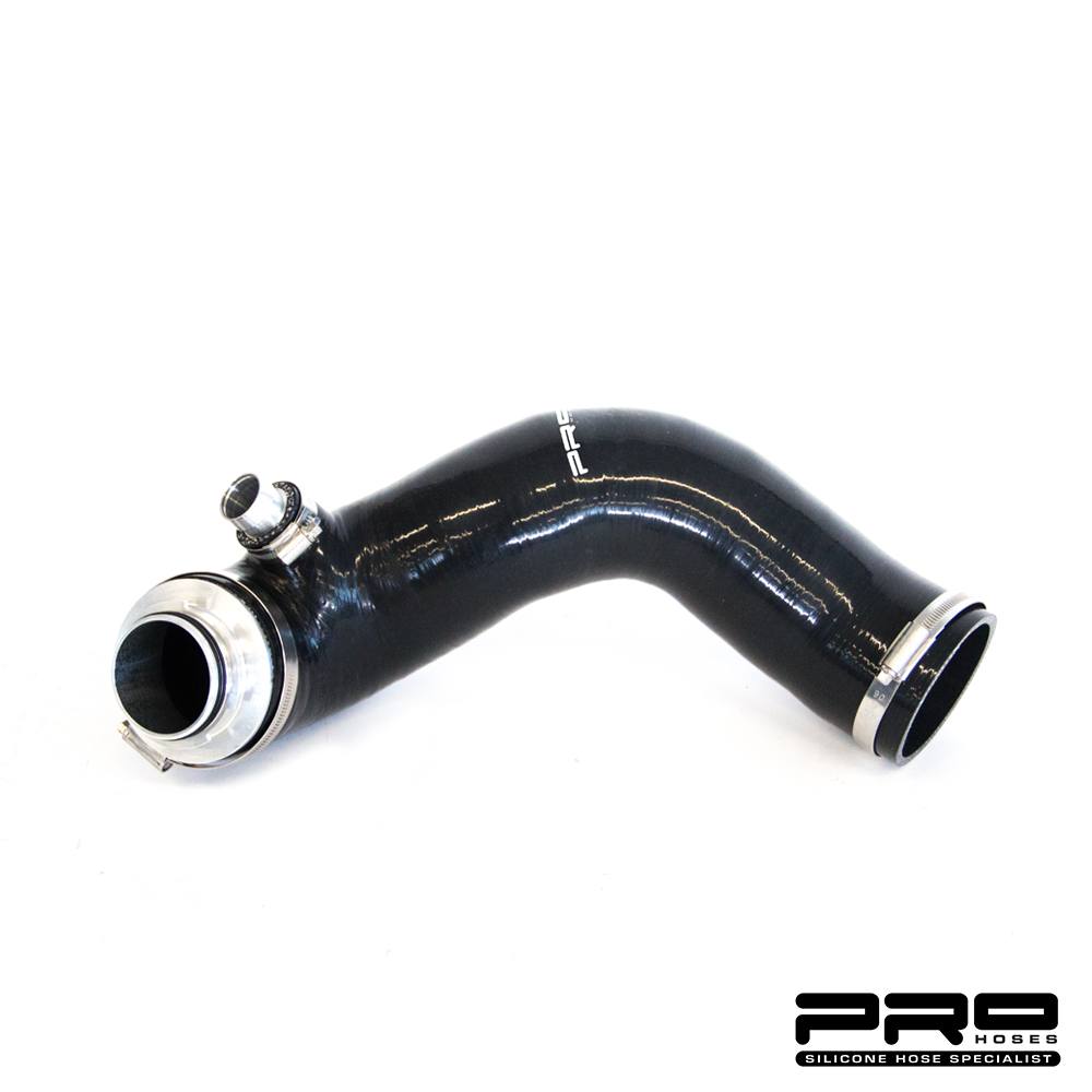 Pro Hoses Turbo to Intake Hose for VW Audi Seat EA888 2.0 TSI - Gloss Black Golf R S3 Cupra