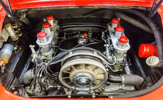 Porsche 911 engine bay