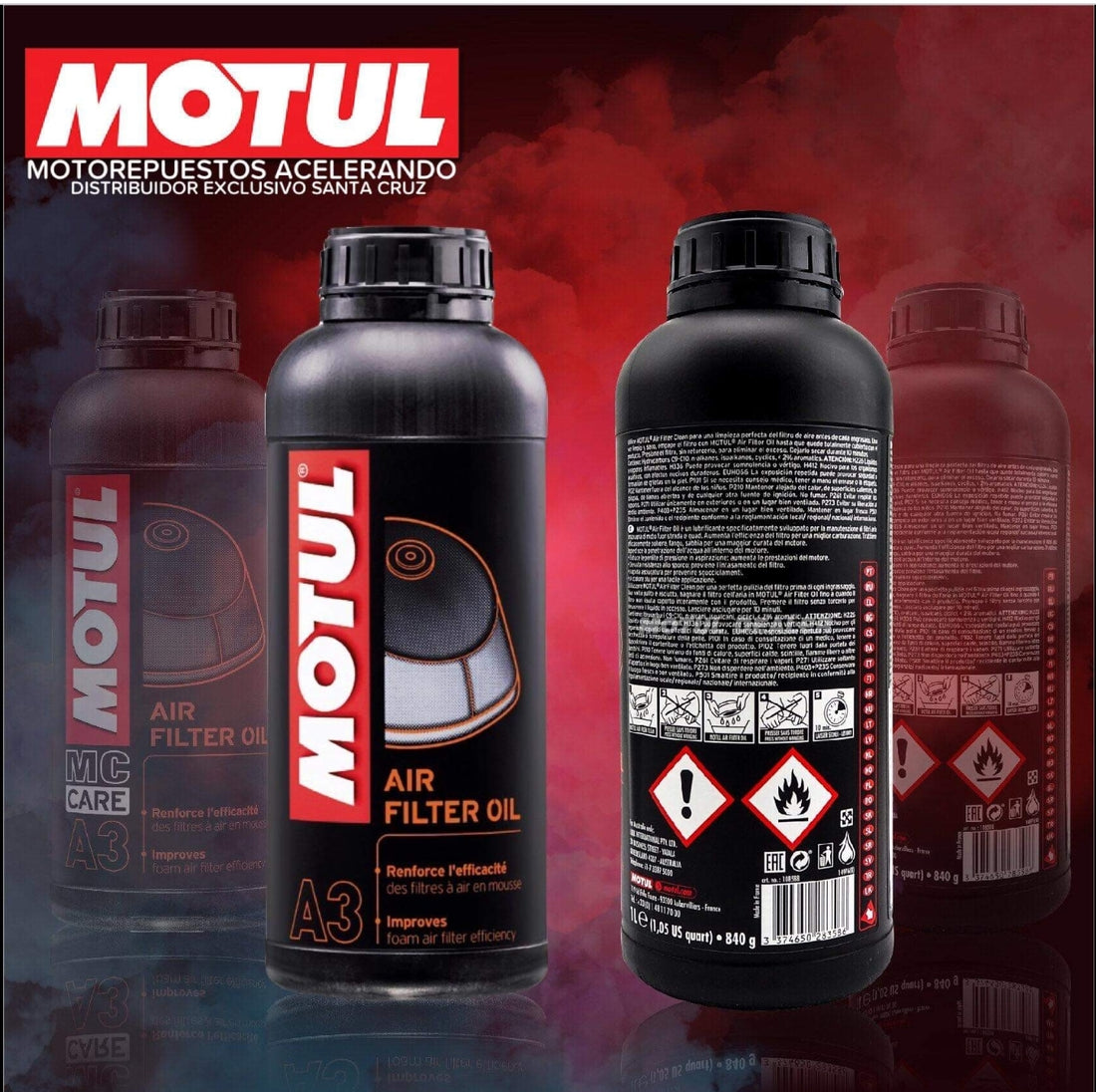 Motul air filter oil cleaner