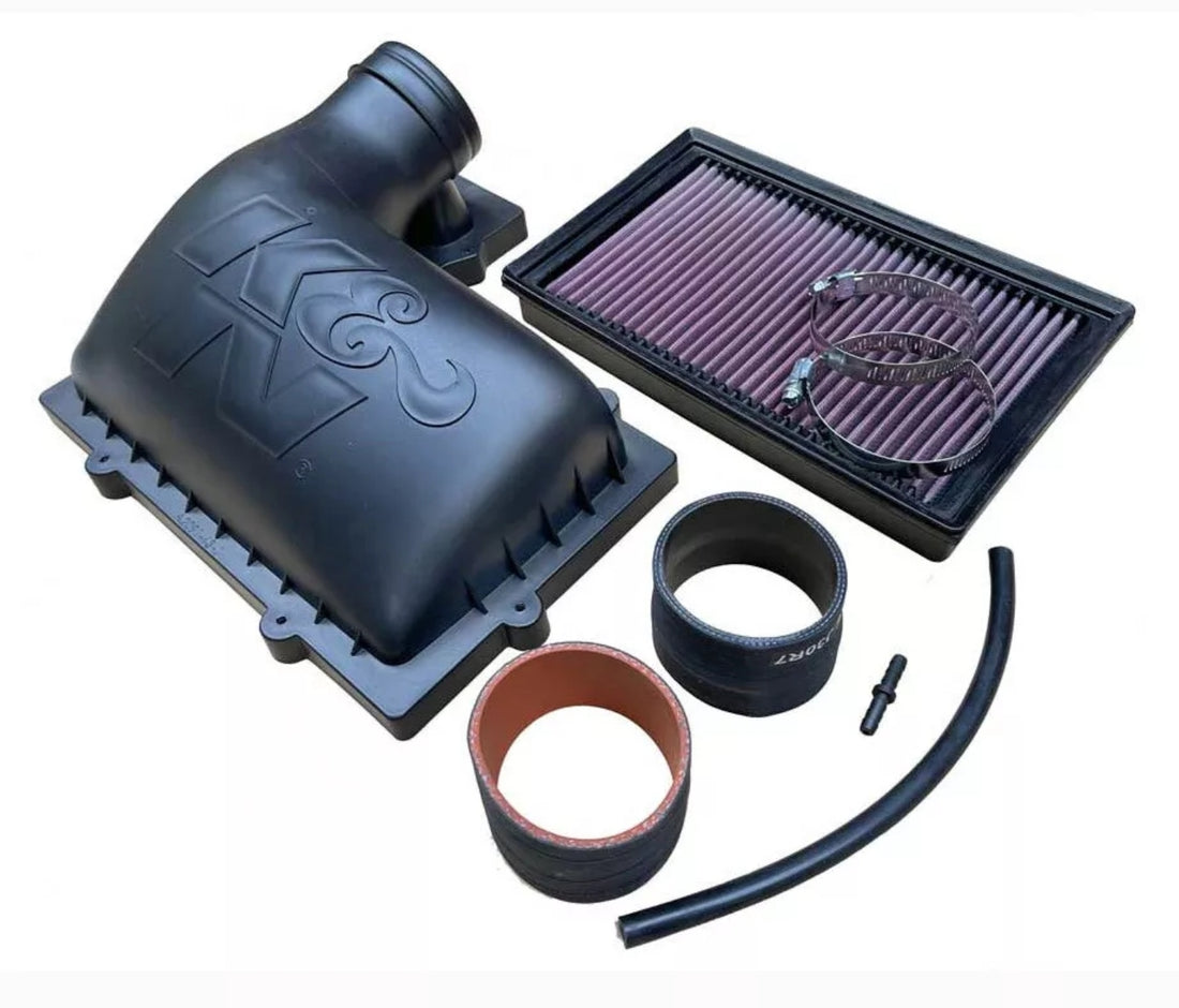 K&N performance panel filter intake air box