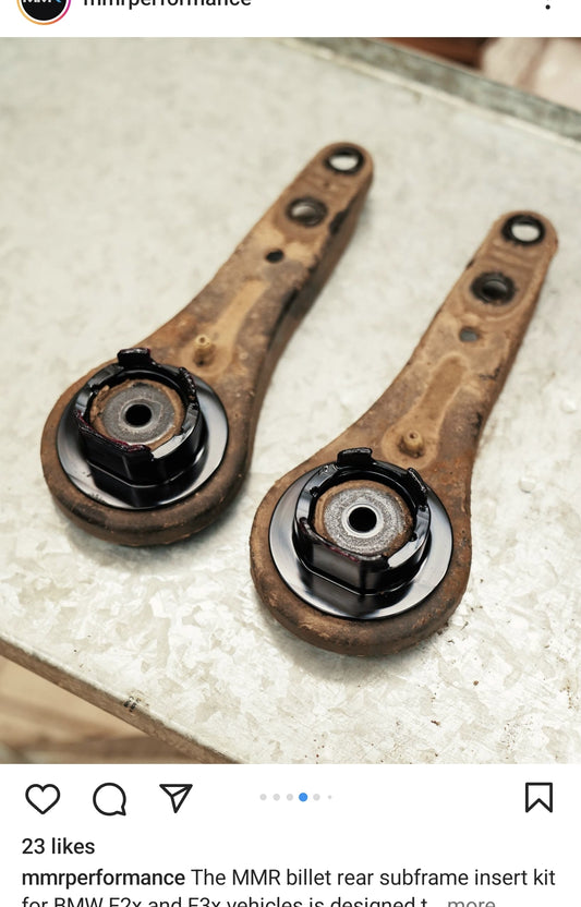 Mmr billet subframe insert 
