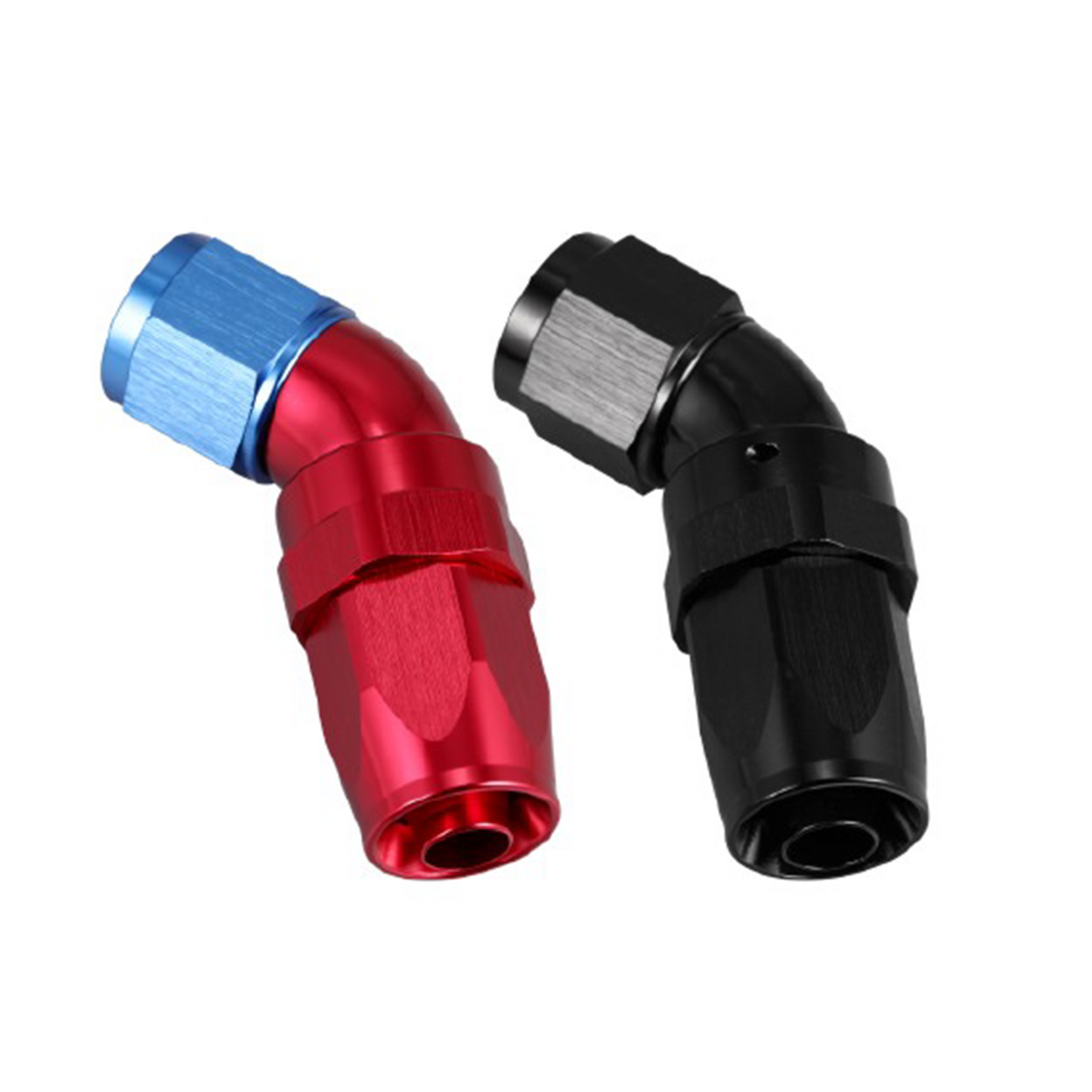 45° FULL FLOW SWIVEL AN HOSE END