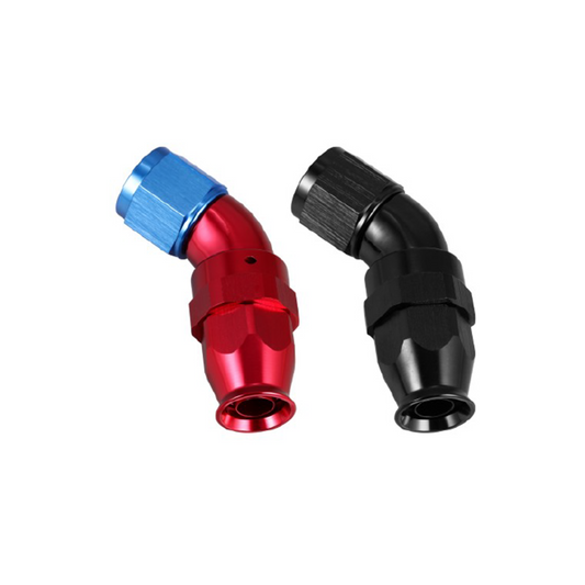 45° AN HOSE END PTFE FULL FLOW