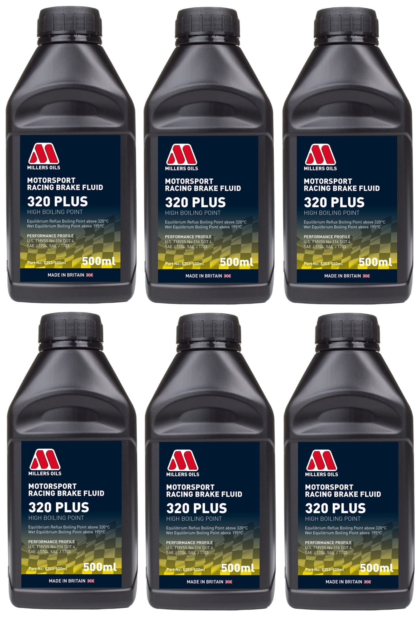 Millers Motorsport Racing Brake Fluid 320 PLUS- 500ml