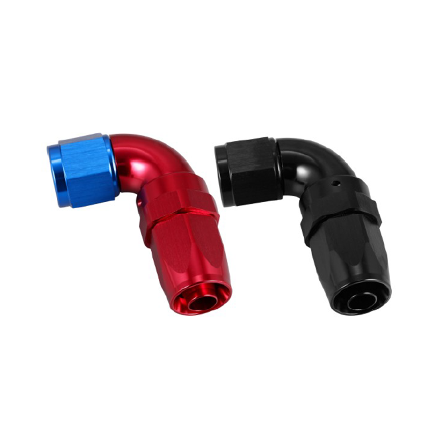 90° FULL FLOW SWIVEL AN HOSE END