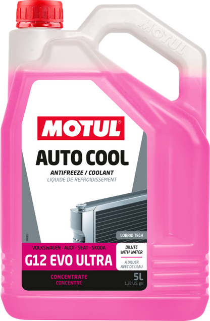 Motul Auto Cool G12 EVO ULTRA Coolant - Concentrate Antifreeze  -37C