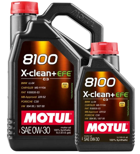 Motul 8100 X-Clean+ EFE 0W-30 Engine Oil