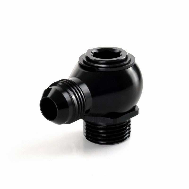 HEL Swivel Banjo Adapter -10 AN10 JIC TO -M22X1.5 Bolt Aluminium Black HA-SB-10-M22X1.5-AL-BLK