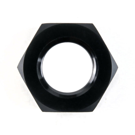 HEL Bulkhead Locknut -16 AN16 JIC Aluminium Black HBN-16-AL-BLK