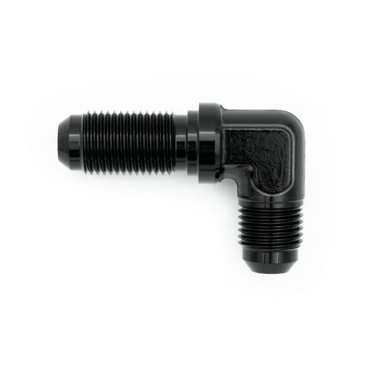 HEL Bulkhead Fitting -10 AN10 JIC 90 Degree Aluminium Black HBU-10-90-AL-BLK