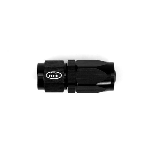 HEL Braided Hose Crimped Fitting -10 AN10 JIC Straight Aluminium Black HHCF-10-STR-AL-BLK