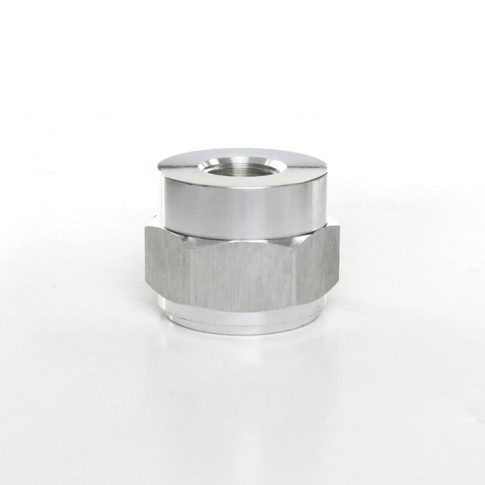 HEL Male Weld On Bung With Round Base -4 AN4 JIC Aluminium Silver HWO-MR-04-AL-SIL