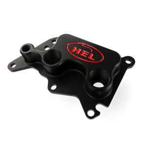 HEL Billet Oil Filter Relocation Take Off 3/4"-16 UNF